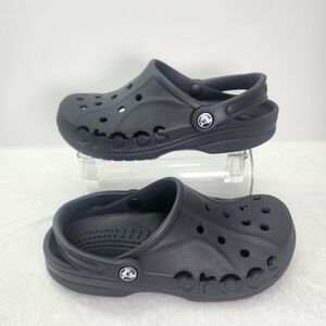 Crocs Unisex Baya Black Lightweight Clogs 5/7